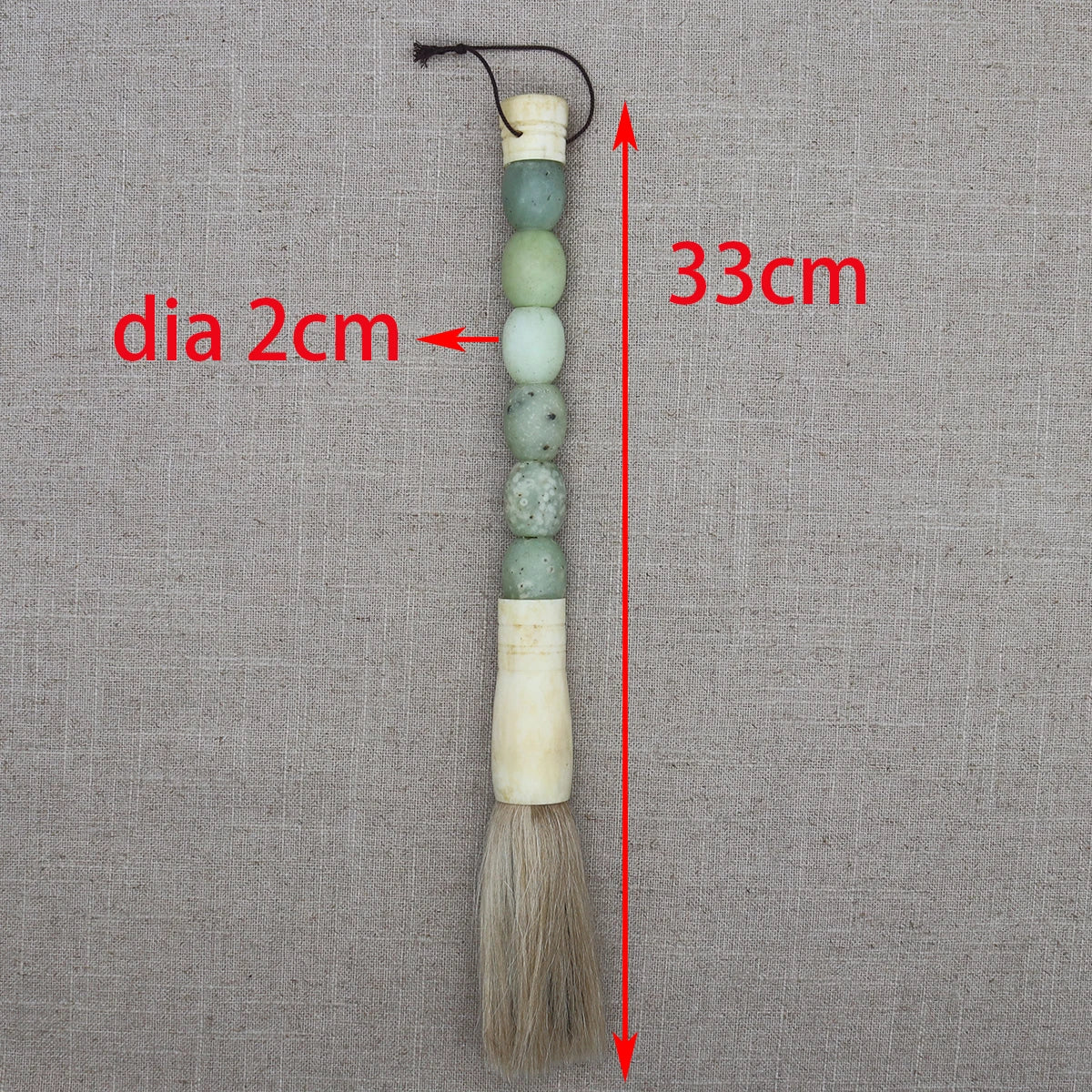 Decorative Pearl and Stone Calligraphy Artist Brushes