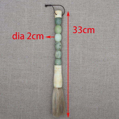 Decorative Pearl and Stone Calligraphy Artist Brushes
