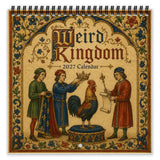 2027 Weird Kingdom Medieval Wall Calendar 12 Months Wall Hanging Calendar