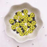 Sixty Mini Red Ladybug Beetles Resin 9mm*13mm Flatback Cabochon DIY Craft