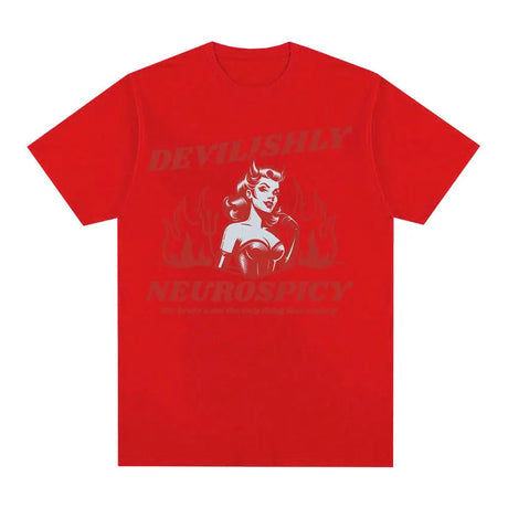 Devilishly Neurospicy Men's 100% Cotton T-shirt