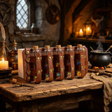 Apothecarist Medieval Leather Vial Holder Alchemy Potion Bottle Carrier for LARP Cosplay Belt Accessory