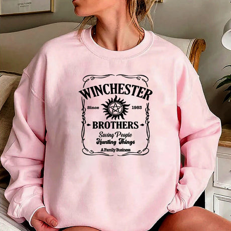 Supernatural Sweatshirt Sam and Dean Winchester Fan Sweater Pullover Jumper
