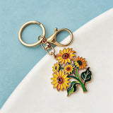 Sunflowers Keychain Key Charms Gift Idea