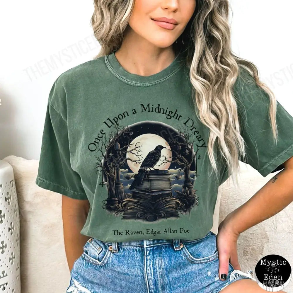 Edgar Allan Poe T-shirt Dark Academia Literature Book Lovers Tee