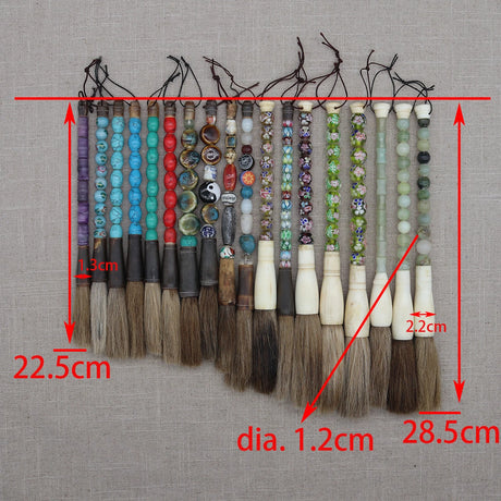 Bead Handle Calligraphy Artist Brush
