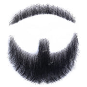 Invisible Fake Mustache Beard Trimmable Theatrical Facial Hair for Men