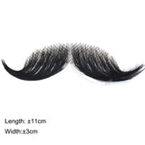 Invisible Fake Mustache Beard Trimmable Theatrical Facial Hair for Men