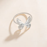 Open Butterfly Ring Stainless Steel Gifts Under $10