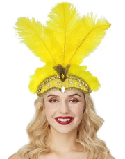 Carnival Feather Headband Mardi Gras Costume