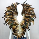 Carnival Mardi Gras Feather Collar Stage Performance Festival Costume