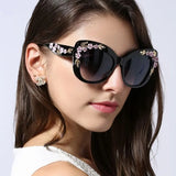 Spring Pink Flower Sunglasses