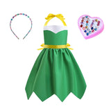 Mother Daughter Matching Clothing Apron Dresses Women Girls Halloween Cosplay Children Princess Coveralls