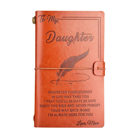 To My Son, Daughter, Grandson, Granddaughter, Wife, Sister, etc, Gift PU Leather  Journal Notebooks