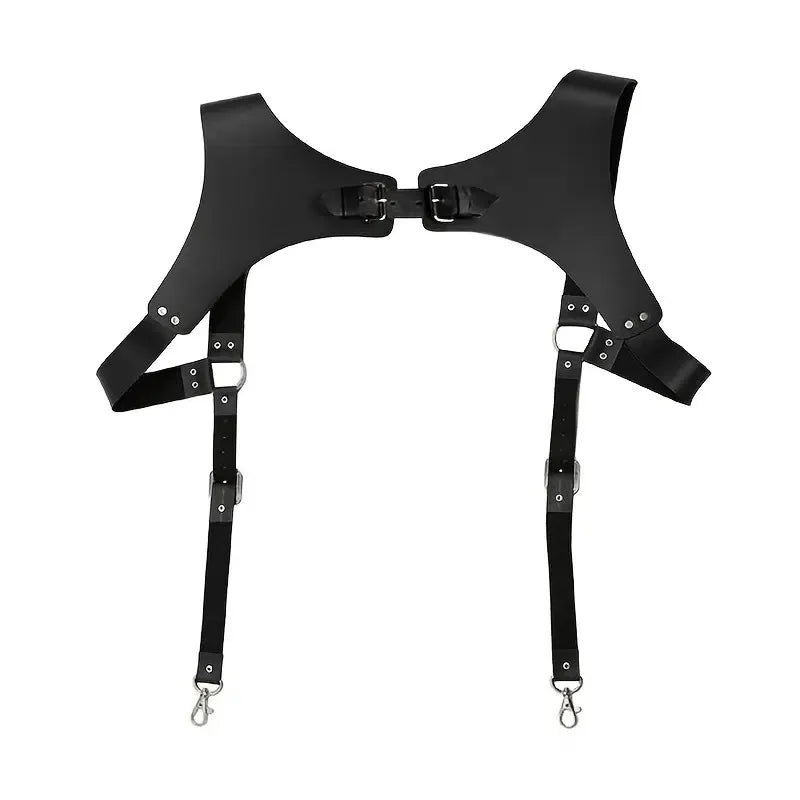 Men's Leather Bracers Harness Suspender Belts