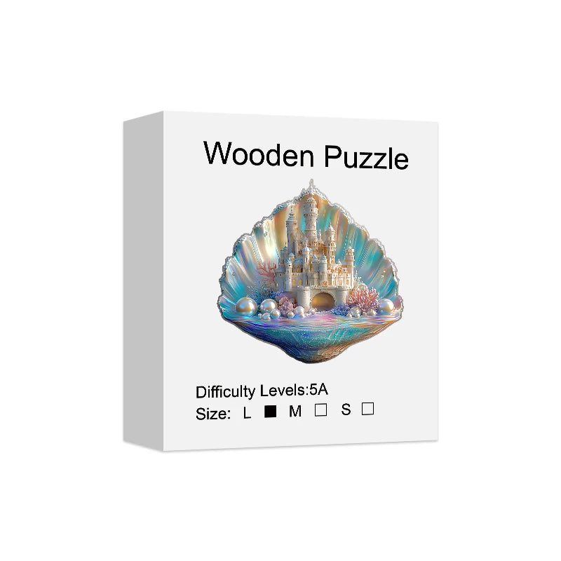 Shell Castle Unique Shape Wooden Jigsaw Puzzles