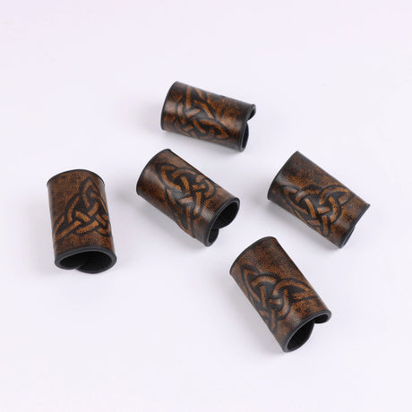 Viking Hair Cuffs Set Coils and Rings for Braids