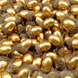 30/60pcs Golden Acorns Floral Christmas Decorations Tabletop Ornaments