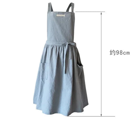 Maker's Apron Cotton Linen Gardening Kitchen Pinafore Aprons