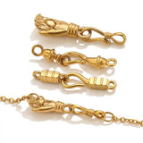 5pcs Stainless Steel Clasp Connectors For DIY Jewellery Making Lobster Clasps Hook Bracelet Necklace Findings