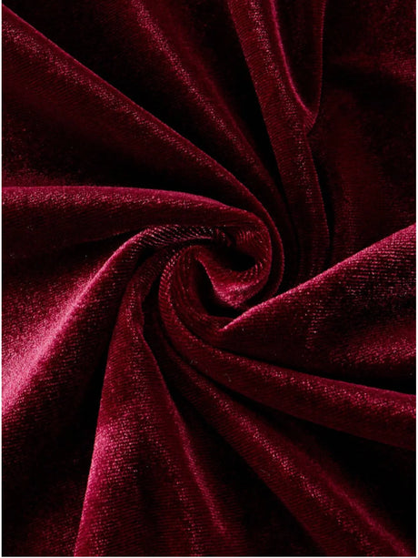 Va-Va Wine Red Velvet Dress