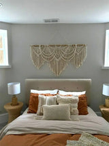 Large Macrame Wall Hanging Tapestry Bohemian Style Handwoven Tapestry For Home Decor Living Room Bedroom Background Decoration