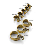 2PCS Ocean Wave Scroll Ear Tunnels Plugs Gauges Stretchers Expander Body Piercing Jewellery Ear Stretching Gauges