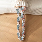 Floral and Fantasy Printed Stockings Long Socks