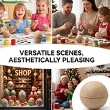 DIY Paintable Papier-mâché Balls Xmas Tree Hanging Ornaments Blank Fillable Paper Sphere