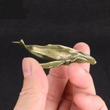 Copper Whale Figurines Tea Pets