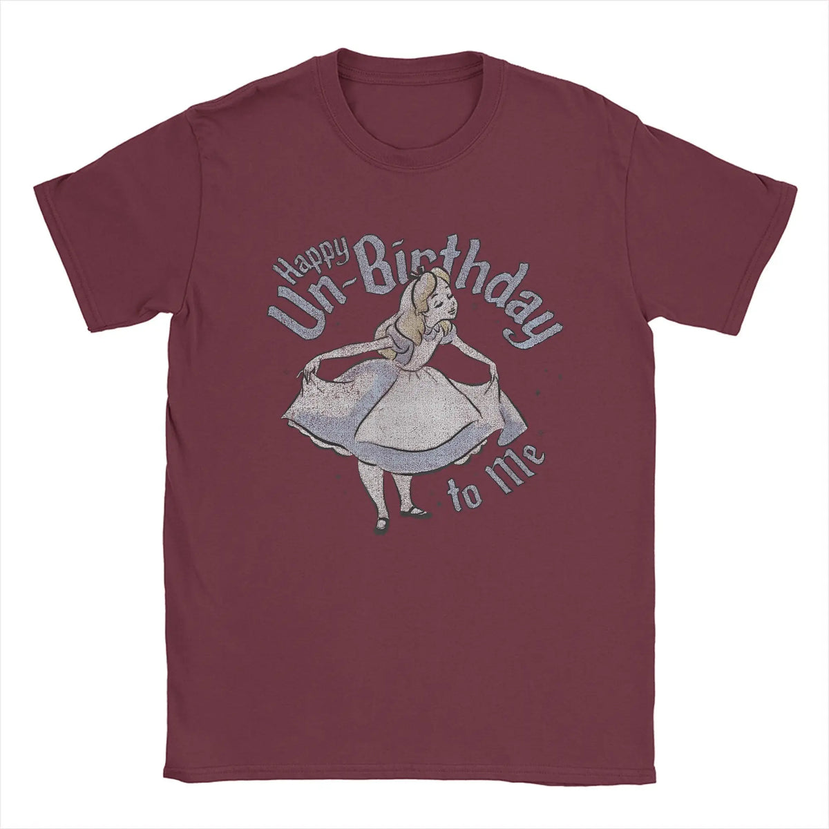 Happy Un-Birthday To Me Alice In Wonderland T-Shirts Cotton Tees