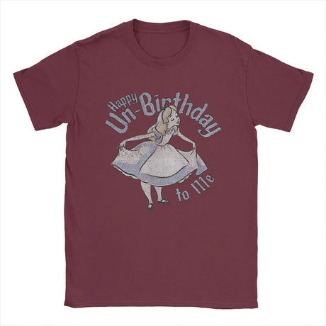 Happy Un-Birthday To Me Alice In Wonderland T-Shirts Cotton Tees