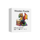 Magic Book Dragon Unique Shape Wooden Jigsaw Puzzles