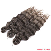 Ombre Rainbow 24 Inch Synthetic Hair Wave Braiding Hair Extensions