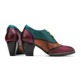 Sabina's Genuine Leather Pumps Colourfun Shoes