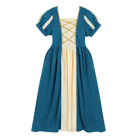 Soft Princess Dress for Girls Kids Halloween Cosplay Belle Cinderella Aurora Melinda Snow White Costume