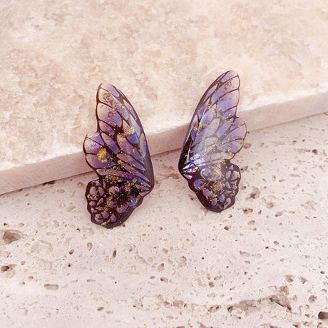 Fantastical Resin Butterfly Wings Earrings