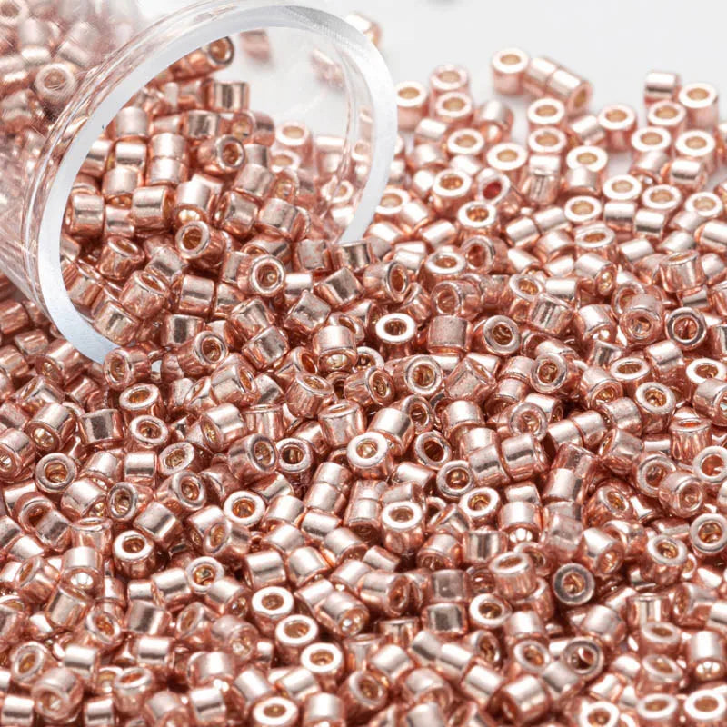 1200pcs 2mm Metallic Bronze Golden Glass Seed Beads for Needlework DIY Jewellery Making