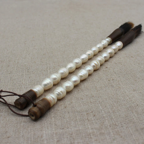 Decorative Pearl and Stone Calligraphy Artist Brushes