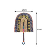 Seagrass Fan African Woven Straw Sea Grass Wall Hanging
