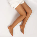 Professional Latin Dance Diamond Tights Open Toe Fishnet Pantyhose
