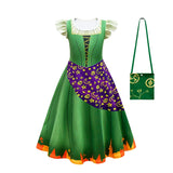 Hocus Pocus 2 Halloween Costume Child Sanderson Sisters Party Dresses Winifred Witch Costumes Children