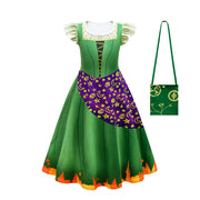 Hocus Pocus 2 Halloween Costume Child Sanderson Sisters Party Dresses Winifred Witch Costumes Children