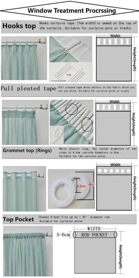 Confetti Cotton Linen Curtains