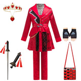 Descendants Cosplay Red Pink Chloe Kids Clothes Halloween Book Week Costumes