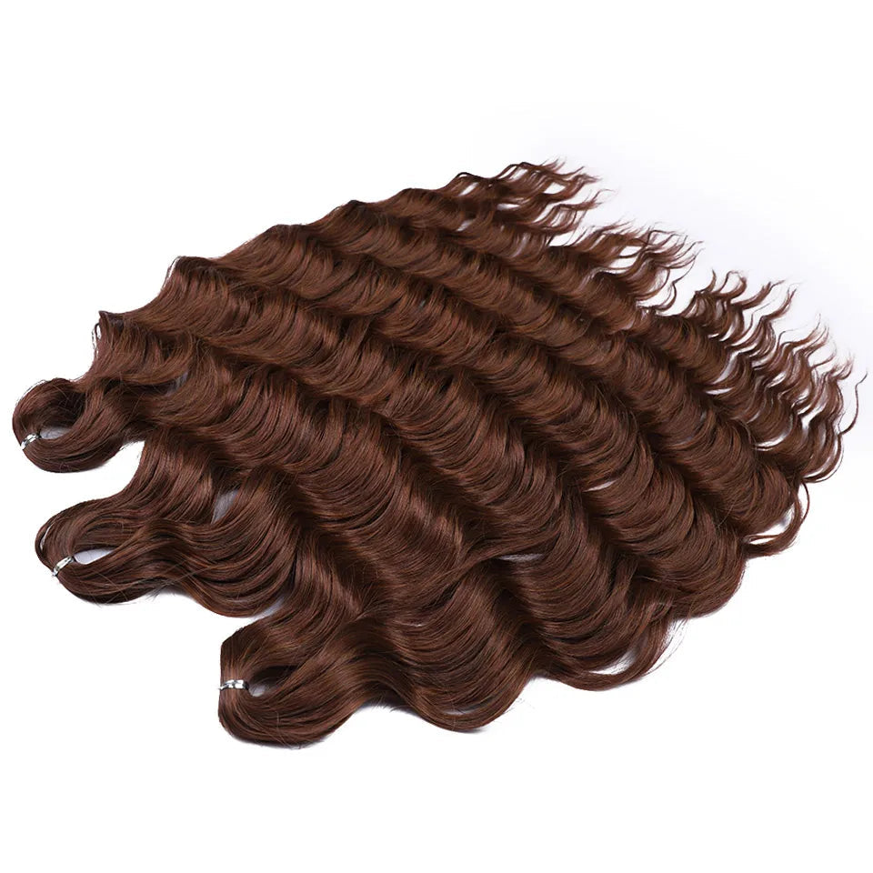 Ombre Rainbow 24 Inch Synthetic Hair Wave Braiding Hair Extensions