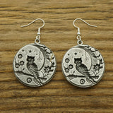 The Owl and The Moon Earrings