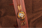 Handmade Beaded Leather Boho Necklaces