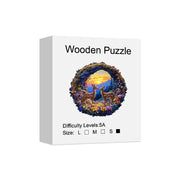 Spring Mountain Deer Unique Shape Wooden Jigsaw Puzzles