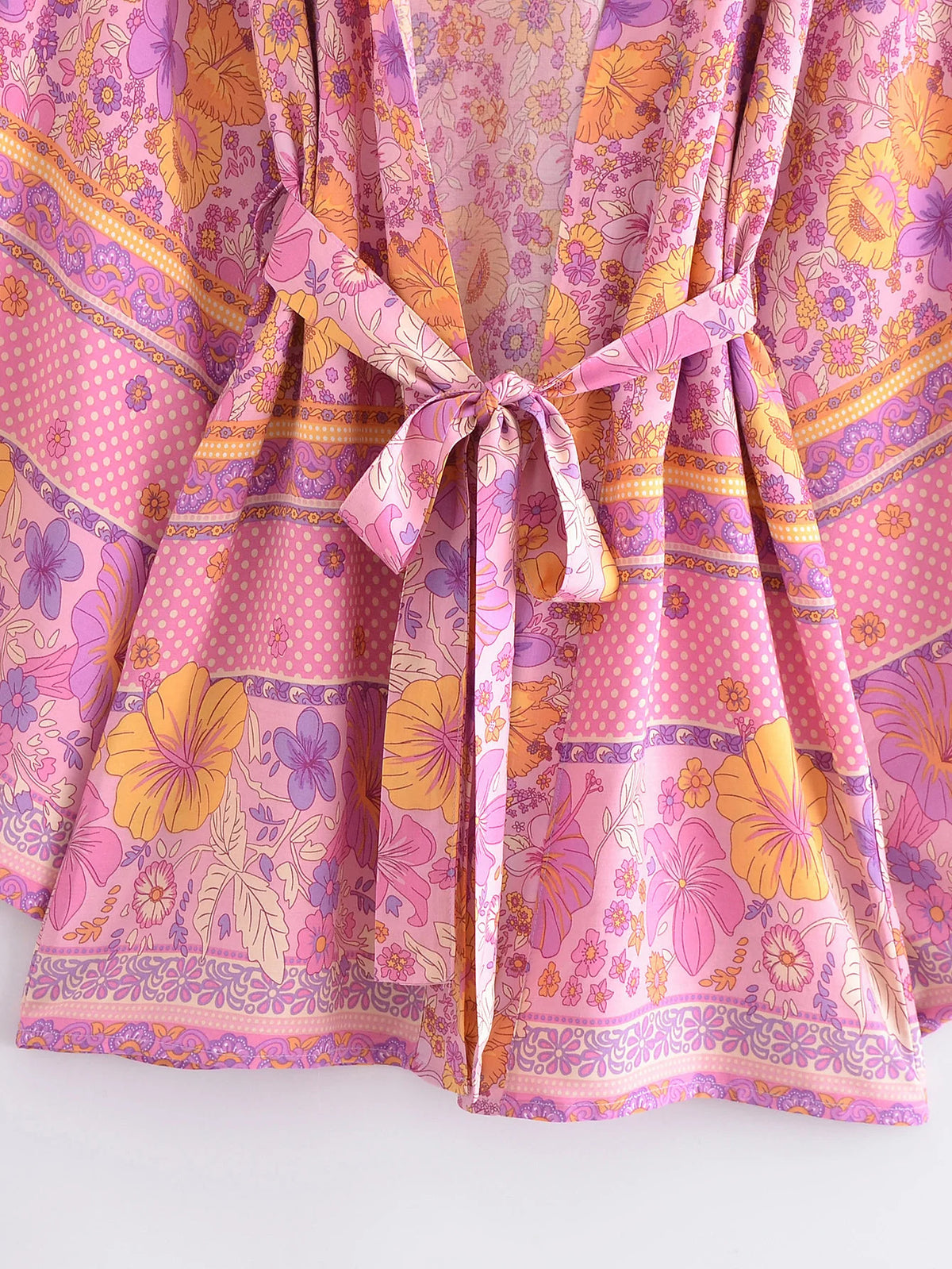 Boho Cover Ups Short Kimono